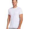 imageJockey Mens Undershirt Slim Fit Cotton Stretch Crew Neck Undershirt  6 PackWhite