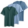 imageJockey Mens Undershirt Classic VNeck Undershirt  3 PackFresh CoastShowerCactus Pine