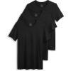 imageJockey Mens Undershirt Cotton Stretch Crew Neck Undershirt  3 PackBlack