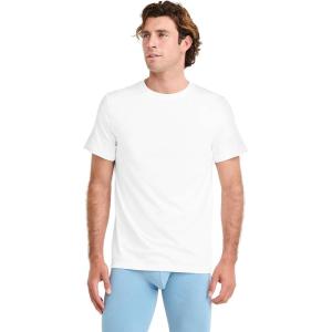 imageJockey Mens Undershirt Big ampamp Tall Classic Crew Neck Undershirt 6 PackWhite