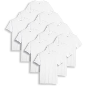 imageJockey Mens Undershirt Classic Crew Neck Undershirt  12 PackWhite