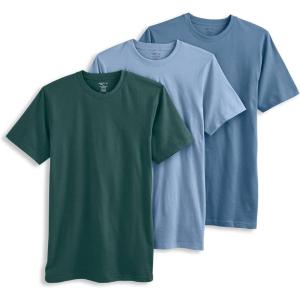 imageJockey Mens Undershirt Classic Crew Neck Undershirt  3 PackFresh CoastShowerCactus Pine