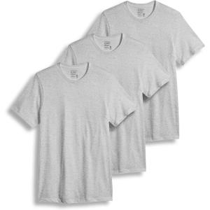 imageJockey Mens Undershirt Classic Crew Neck Undershirt  3 PackGrey Heather