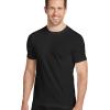 imageJockey Mens Undershirt Big Man Classic Crew Neck Undershirt  2 PackBlack