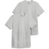 imageJockey Mens Undershirt Big Man Classic Crew Neck Undershirt  2 PackGrey Heather