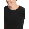 imageJockey Mens Undershirt Smooth Fit Cotton Stretch Crew Neck Undershirt  3 PackBlack