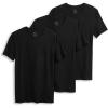 imageJockey Mens Undershirt Smooth Fit Cotton Stretch Crew Neck Undershirt  3 PackBlack