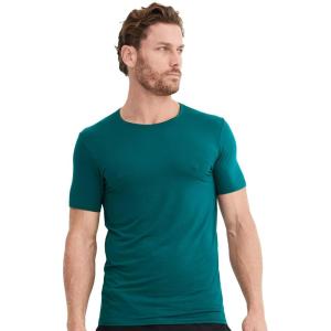 imageJockey Mens Undershirt Active Ultra Soft Modal Crew Neck UndershirtDeep Teal