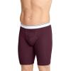 imageJockey Mens Pouch 10quot Midway Brief  2 PackBlackPinot Noir