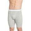 imageJockey Mens Pouch 10quot Midway Brief  2 PackGrey Heather
