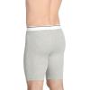 imageJockey Mens Pouch 10quot Midway Brief  2 PackGrey Heather
