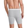 imageJockey Mens Pouch 10quot Midway Brief  2 PackGrey HeatherMalibu Red