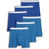imageJockey Mens Underwear Pouch 5quot Boxer Brief  6 PackBlue SpringJust Blue