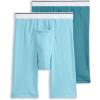 imageJockey Mens Pouch 10quot Midway Brief  2 PackCaspian SeaTeal Slate