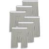 imageJockey Mens Underwear Pouch 10quot Midway Brief  6 PackGrey Heather