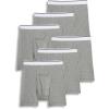 imageJockey Mens Underwear Pouch 5quot Boxer Brief  6 PackGrey Heather