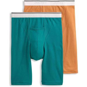 imageJockey Mens Pouch 10quot Midway Brief  2 PackBeach BonfireBayou