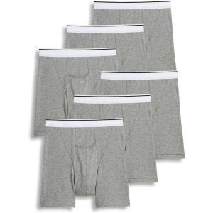 imageJockey Mens Underwear Pouch 5quot Boxer Brief  6 PackGrey Heather