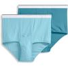 imageJockey Mens Big Man Pouch Brief  2 PackCaspian SeaTeal Slate