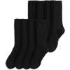 imageJockey Mens Mens Everyday Cotton Blend Crew Sock  8 PackBlack
