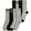 imageJockey Mens Mens Everyday Cotton Blend Crew Sock  8 PackGrey TonesBlack