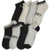 imageJockey Mens Mens Everyday Cotton Blend Low Cut Sock  8 PackGrey TonesBlack