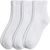 imageJockey Mens Socks NonBinding Quarter Socks  3 PackWhite