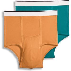 imageJockey Mens Big Man Pouch Brief  2 PackBeach BonfireBayou