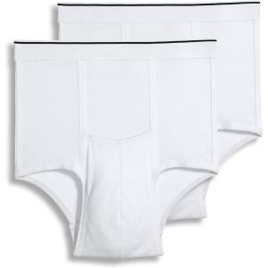 imageJockey Mens Big Man Pouch Brief  2 PackWhite