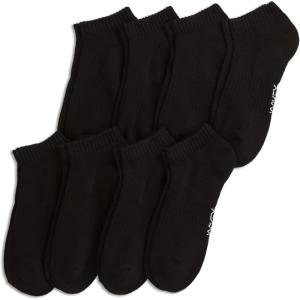 imageJockey Mens Mens Everyday Cotton Blend Low Cut Sock  8 PackBlack