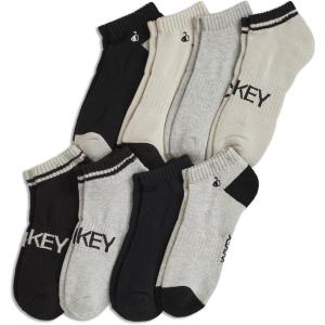 imageJockey Mens Mens Everyday Cotton Blend Low Cut Sock  8 PackGrey TonesBlack