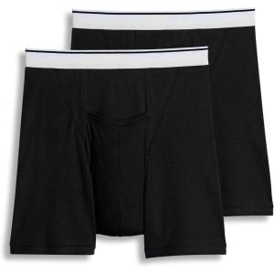imageJockey Mens Pouch 5quot Boxer Brief  2 PackBlack