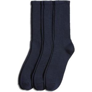 imageJockey Mens Socks NonBinding Crew Socks  3 PackNavy