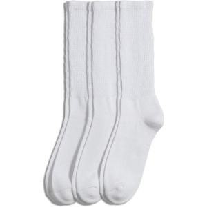 imageJockey Mens Socks NonBinding Crew Socks  3 PackWhite