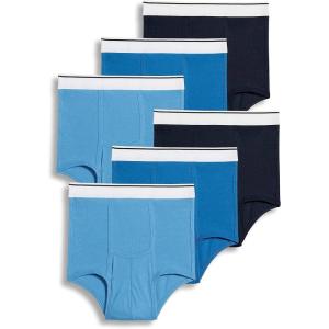 imageJockey Mens Underwear Pouch Brief  6 PackBlue SpringJust BlueTrue Navy