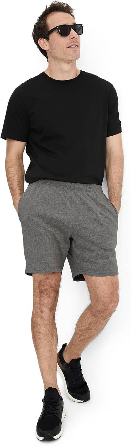imageJockey Mens Activewear Knit ShortBattleship Grey Heather