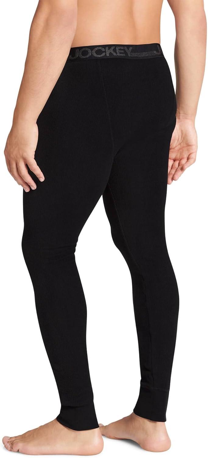 imageJockey Mens Baselayer Waffle PantBlack