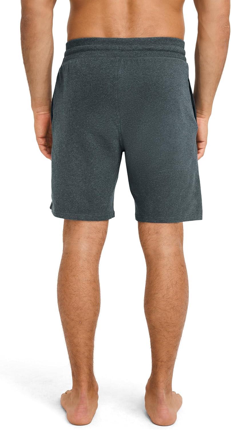 imageJockey Mens Cotton Stretch Sleep ShortMidnight Grey Heather