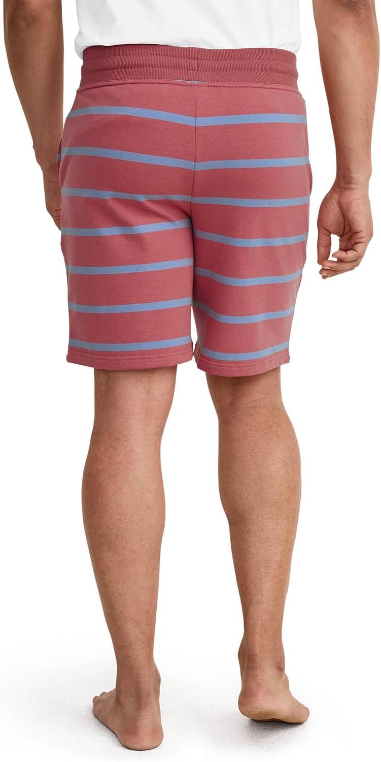 imageJockey Mens Loungewear Cotton Blend Fleece 85quot ShortSingle Stripe