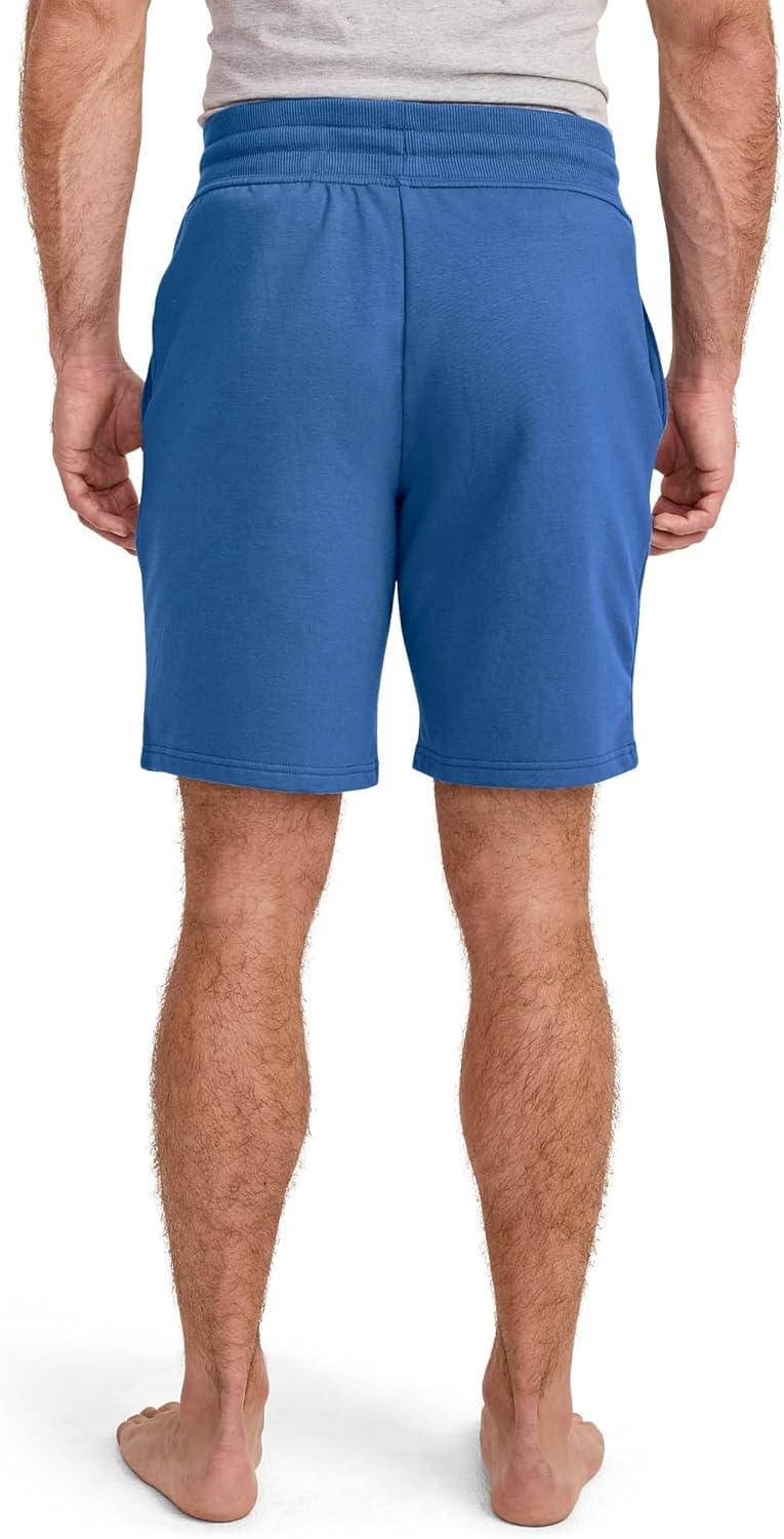 imageJockey Mens Loungewear Cotton Blend Fleece 85quot ShortTrue Blue