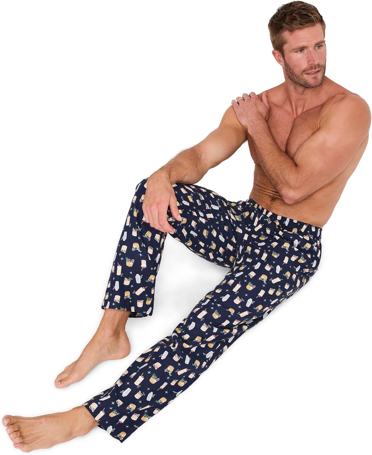 imageJockey Mens Sleepwear Tall Man Flannel Sleep PantVery Merry Cocktails
