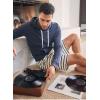 imageJockey Mens Loungewear Cotton Blend Fleece 85quot ShortSeriously Stripe