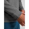 imageJockey Mens Activewear EVERACTIVE Mixed Media 12 Zip HoodieGrey Heather