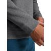imageJockey Mens Activewear EVERACTIVE Mixed Media 12 Zip HoodieGrey Heather