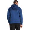 imageJockey Mens Activewear EVERACTIVE Mixed Media 12 Zip HoodieTrue Blue Heather