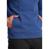 imageJockey Mens Activewear EVERACTIVE Mixed Media 12 Zip HoodieTrue Blue Heather