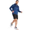 imageJockey Mens Activewear EVERACTIVE Mixed Media 12 Zip HoodieTrue Blue Heather