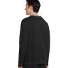 imageJockey Mens Loungewear Cotton Blend Fleece Crew SweatshirtBlack Heather