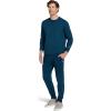 imageJockey Mens Loungewear Cotton Blend Fleece Crew SweatshirtBlue Monday