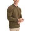 imageJockey Mens Loungewear Cotton Blend Fleece Crew SweatshirtSable